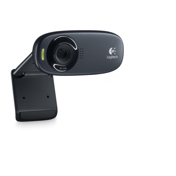 Веб-камера Logitech C310 HD WebCam (черный, USB 2.0 Type-A, 1280х720 / 30 fps, встроенный мономикрофон, 60 град., постоянный фокус, 1.5 м, Retail) [ 960-001065 ]