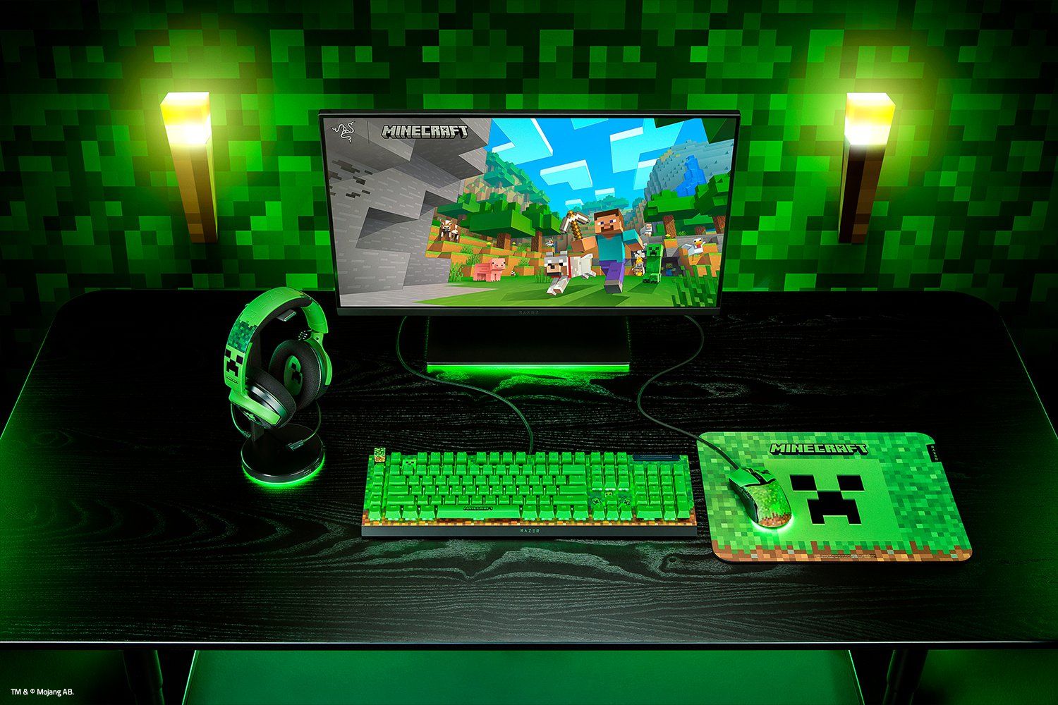Игровая клавиатура Razer BlackWidow V4 X (Green Switch) - Minecraft Ed. - US Layout Razer BlackWidow V4 X