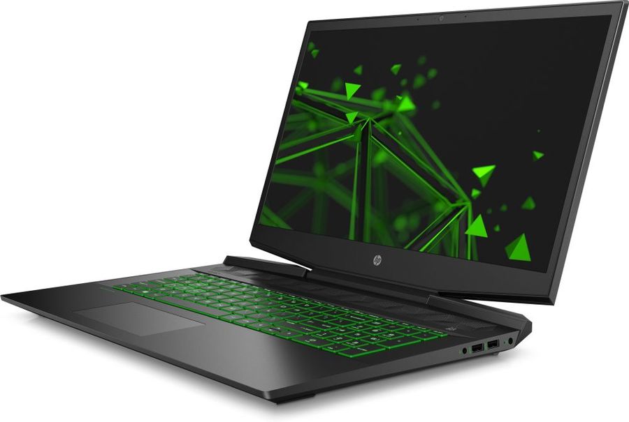 Уцененный товар Ноутбук HP Pavilion Gaming 17-cd2059ur (черно-зеленый, 17.3, FullHD (1920x1080), IPS, антибликовый, Intel, Core i5 11300H, 3.1-4.4 GHz, пр. ядер: 4, 8 GB, DDR4-3200, nVidia, GeForce RTX 3050, 4 Gb, SSD 512 GB, БЕЗ DVD-ROM, WiFi a/b/g/n/ac/