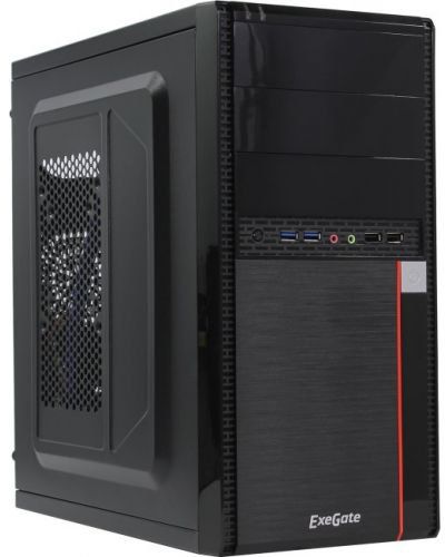 Корпус mATX Mini-Tower ExeGate MA-371X-UN600 [ EX277438RUS ] (600 W, С БП, ATX-UN600, БП сверху, черный)