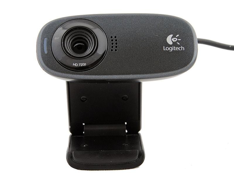 Веб-камера Logitech C310 HD WebCam (черный, USB 2.0 Type-A, 1280х720 / 30 fps, встроенный мономикрофон, 60 град., постоянный фокус, 1.5 м, Retail) [ 960-001065 ]