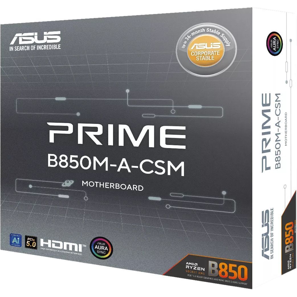 Материнская плата ASUS PRIME B850M-A-CSM (90MB1LQ0-M0EAYC)