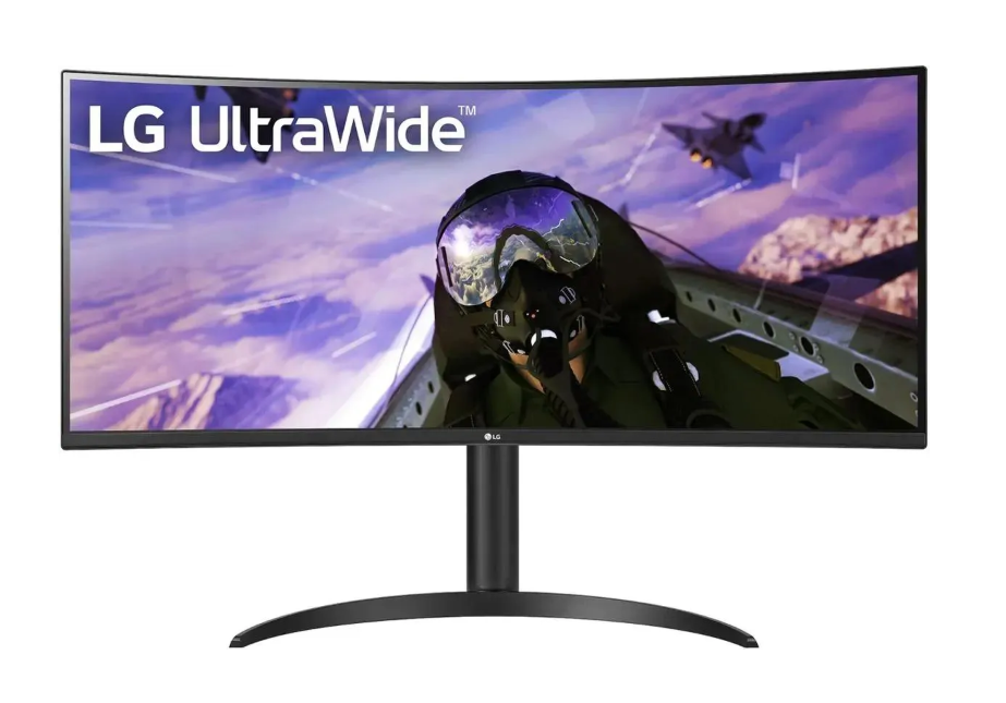 Монитор 34" LG UltraWide 34WP65C-B VA, изогнутый, 3440x1440 (21:9), 300кд/м2, 160Hz, 5мс, 178°/178°, FreeSync, HDMI, DisplayPort, черный (34WP65C-B.ARUZ)