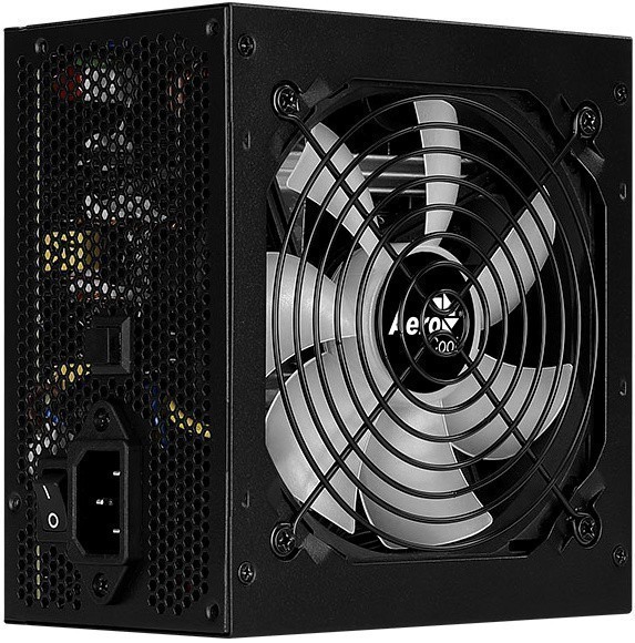 Блок  питания 650 Вт Aerocool KCAS PLUS GOLD 650 Retail (ATX, +12 В, APFC, ARGB вентилятор 120мм, 80 PLUS Gold, встроенные кабели)