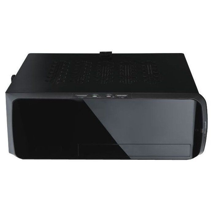 Корпус mITX Desktop/Mini-Tower InWin BQ660S U3 (150 W, С БП, блок питания нестандартный, БП сбоку, черный, черный, внешн. 1 x 5.25", внутр. 2 x 2.5",