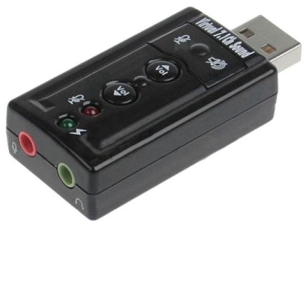 Звуковая карта TRUA71 Virtual 7.1 (USB 2.0, C-Media CM108, черный корпус, Retail) [ ASIA USB 8C V & V ]