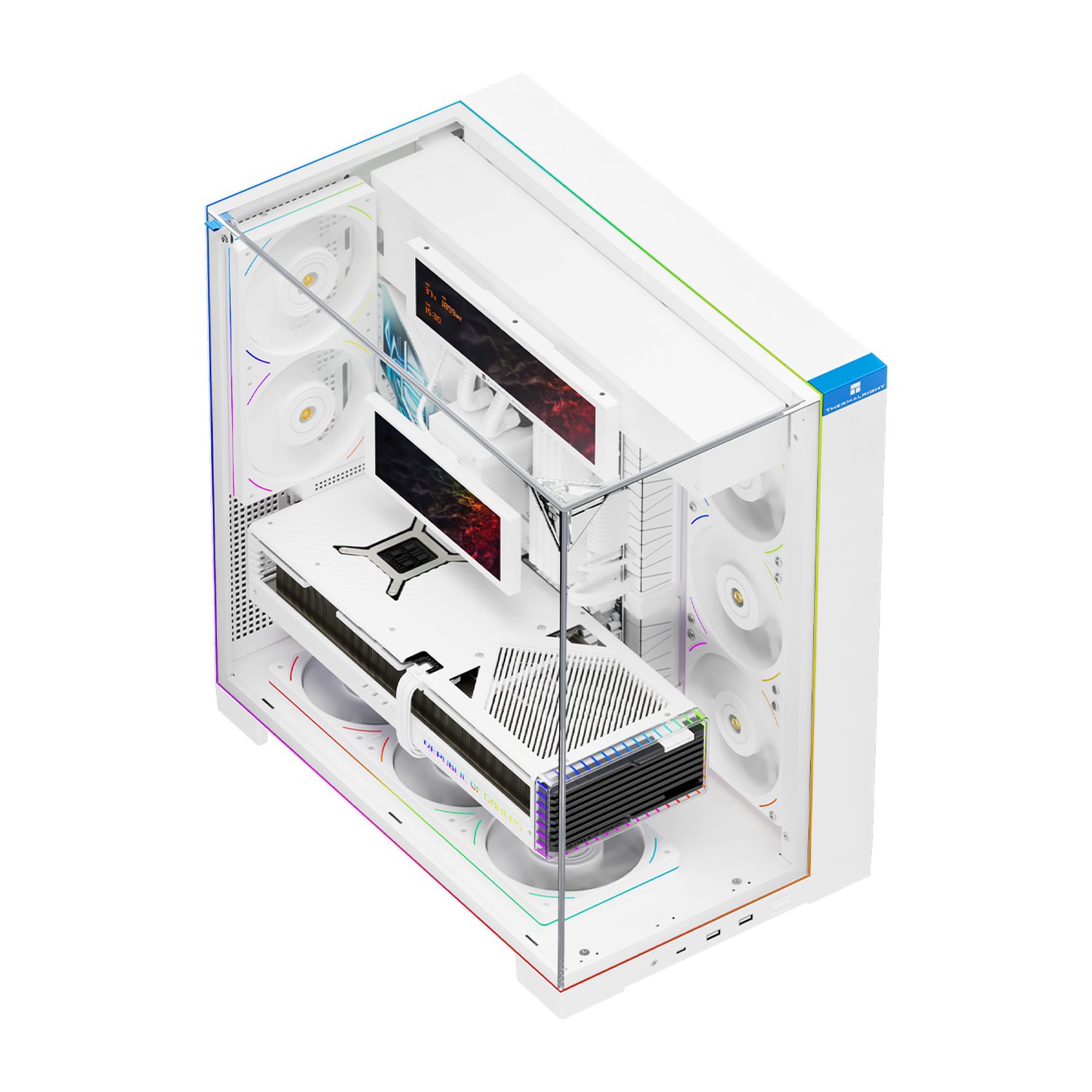 Корпус без блока питания Thermalright TR-A70 Vision White FAN5-C (TR-A70 Vision White FAN5-C)