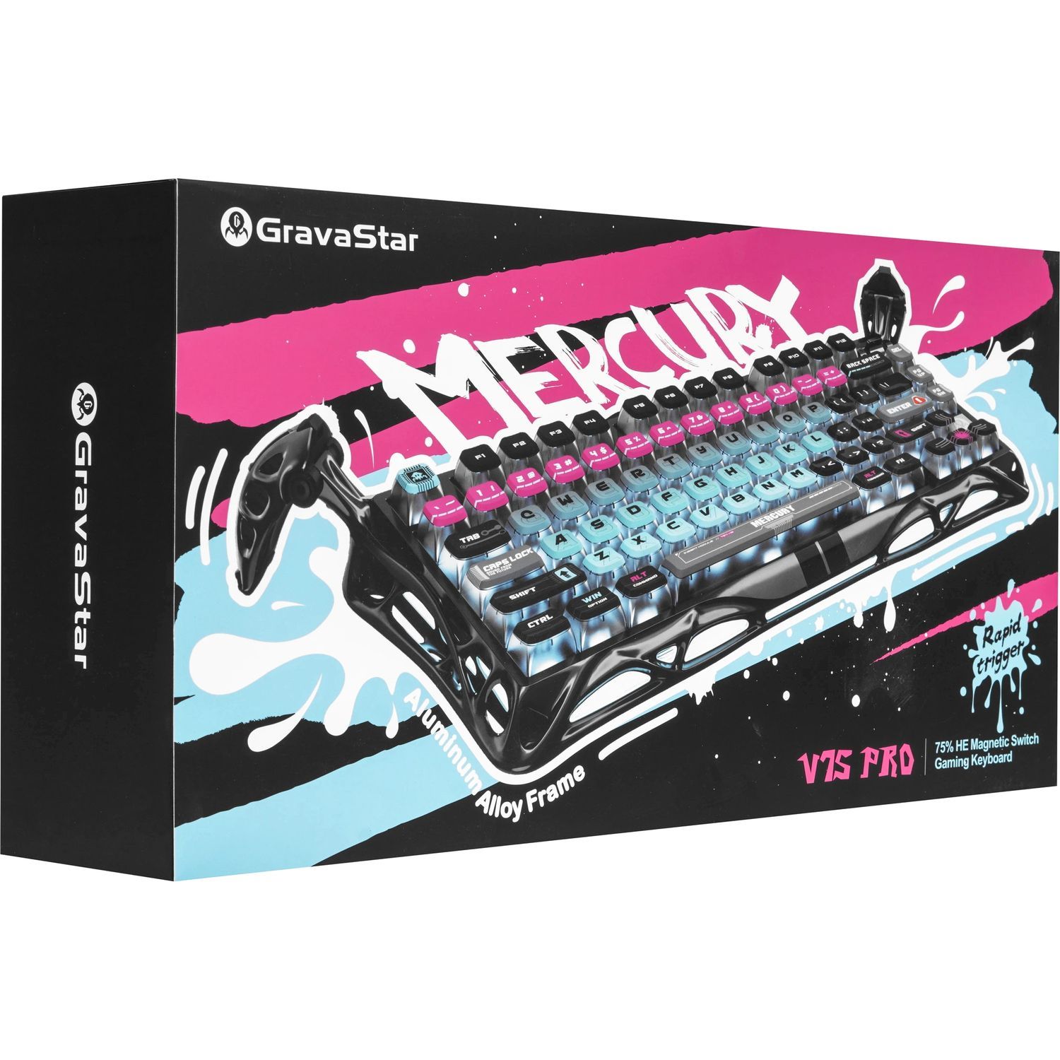 Игровая клавиатура Gravastar Mercury V75 Pro Cyberpunk (6972448924795)