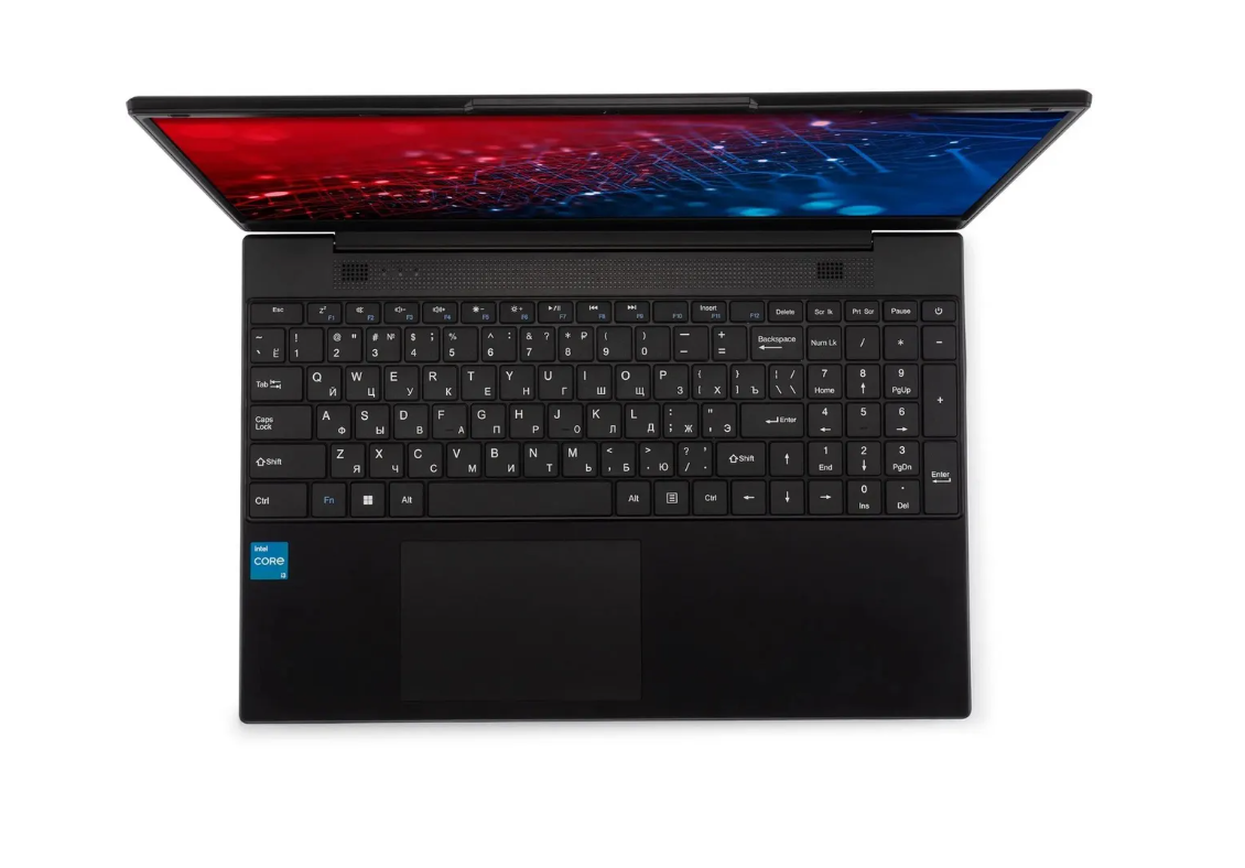 Уцененный товар Ноутбук iRU Калибр 15TLG [1977275], 15.6", IPS, Intel Core i3 1115G4 3.0ГГц, 16ГБ DDR4, 512ГБ SSD, Intel UHD Graphics G4, Free DOS, черный , потертости, замена памяти