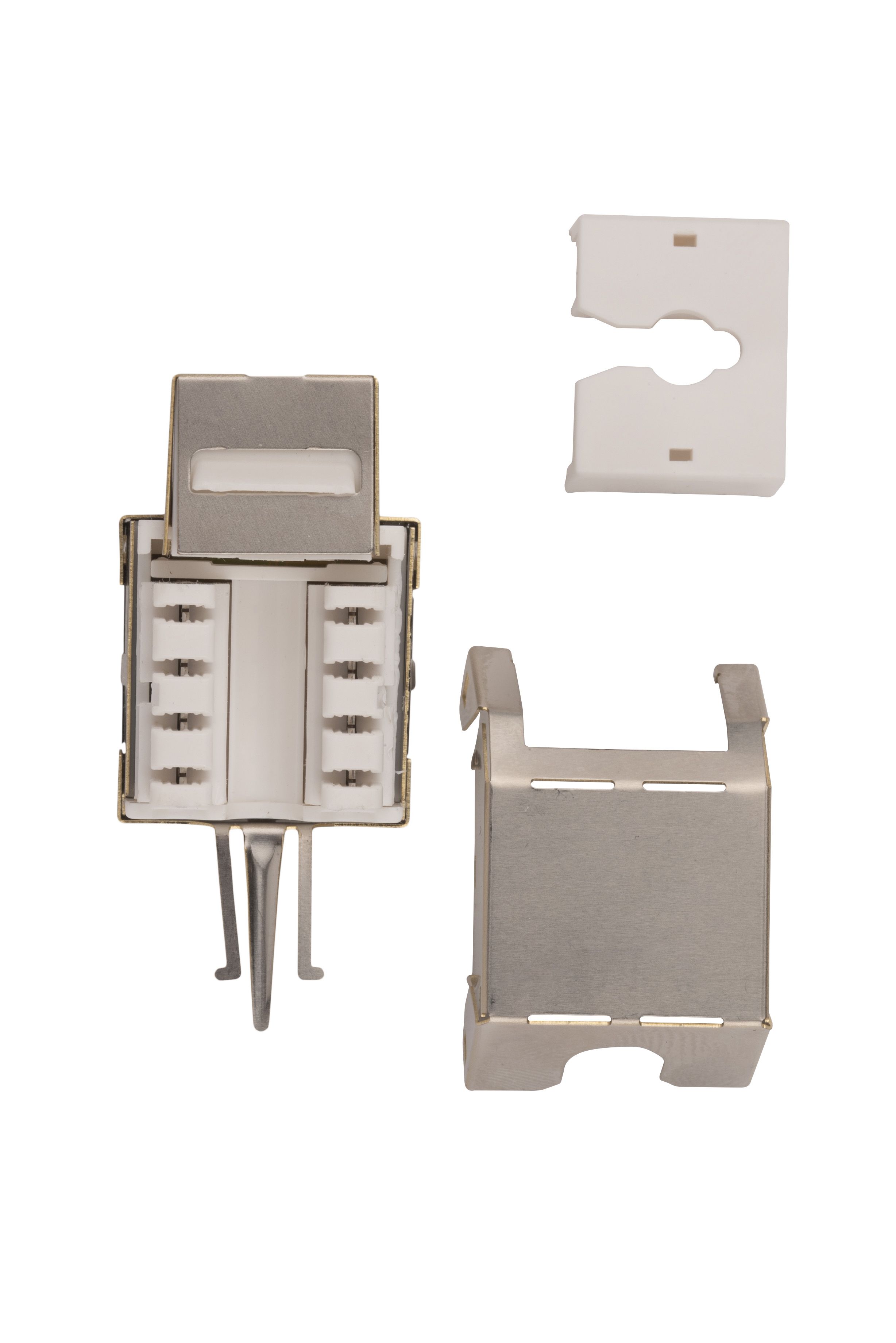 Вставка WRline [ WR-KJ-RJ45-C5E-SH-90 ] Keystone Jack RJ-45, 90 градусов, категория 5e, экранированная, заделка тип 110